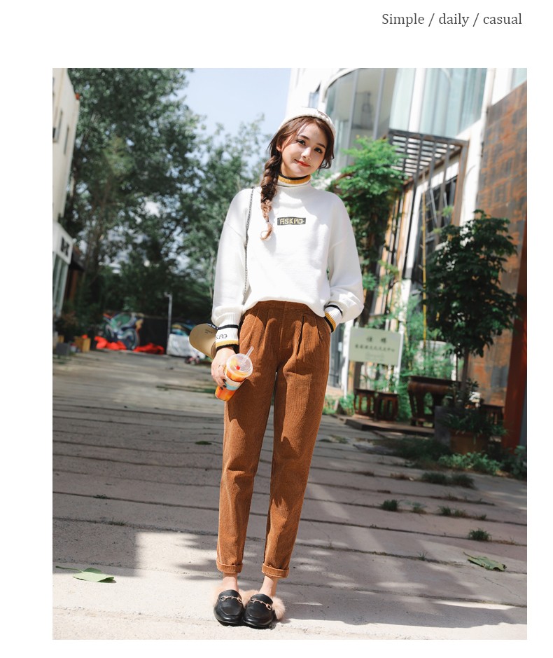 8條彈力泡泡燈芯絨，全棉燈芯絨褲子面料