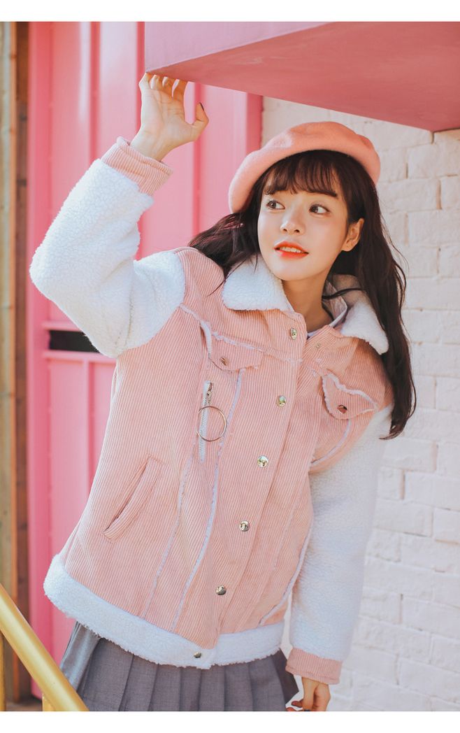 老爹老媽才穿的燈芯絨,如今90后穿起來也很美! 燈芯絨外套