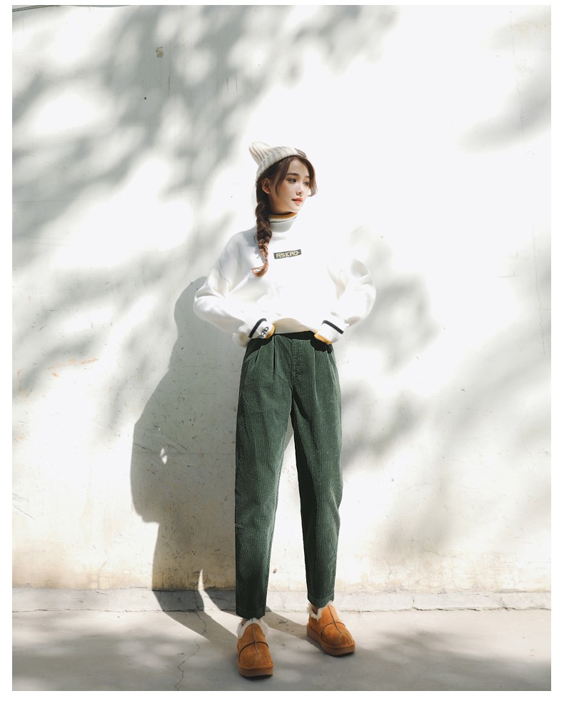 老爹老媽才穿的燈芯絨,如今90后穿起來也很美! 燈芯絨短褲