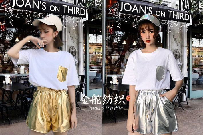 燙金工藝褲子！金屬質(zhì)感，時(shí)尚奢華！