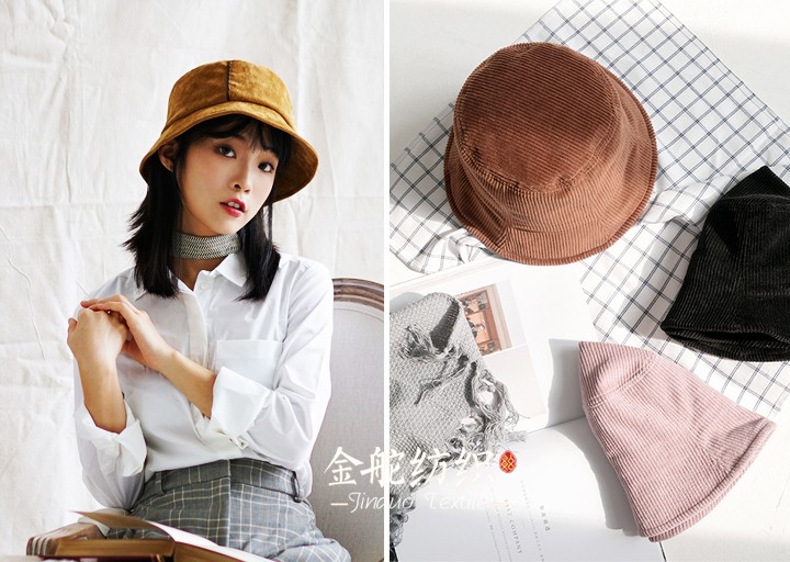 格子褲，白襯衫搭配一頂姜黃色燈芯絨漁夫帽，復(fù)古清新文藝范信手拈來！