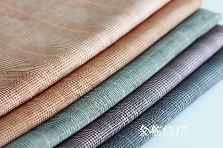 印花千鳥格麂皮絨 印花千鳥格麂皮絨