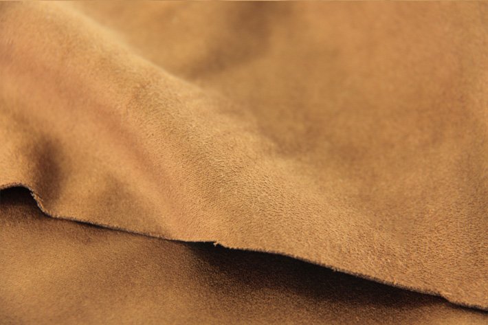 棕色雙面麂皮絨絨面毛效