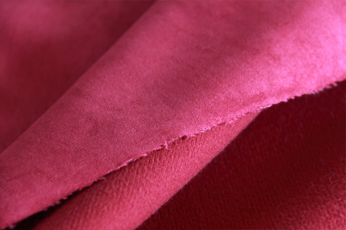 酒紅色麂皮絨鞋材面料