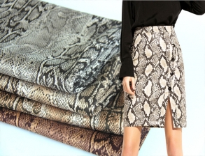 蛇皮紋麂皮絨