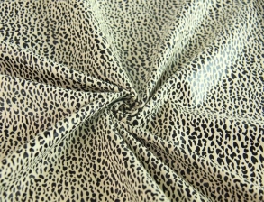 豹紋燙金麂皮絨